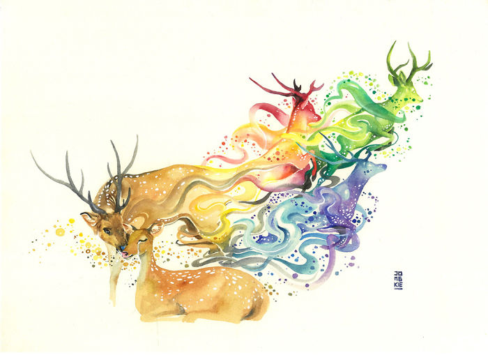 My-Emotional-Feeling-Lead-Me-To-Paint-Animal-Illustration-In-Watercolor6__700