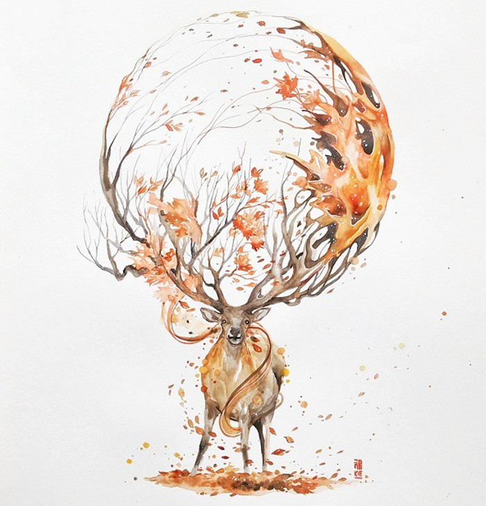 Watercolor-Lead-Me-To-Make-An-Expressive-And-Whimsical-Animal-Illustration15__700