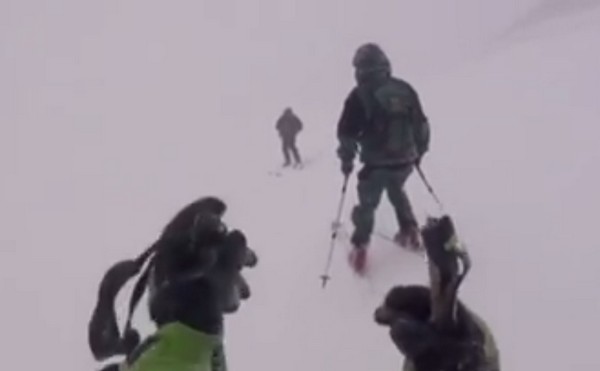 Így síelnek a hatalmas hóban a Kanári-szigeteken- videó