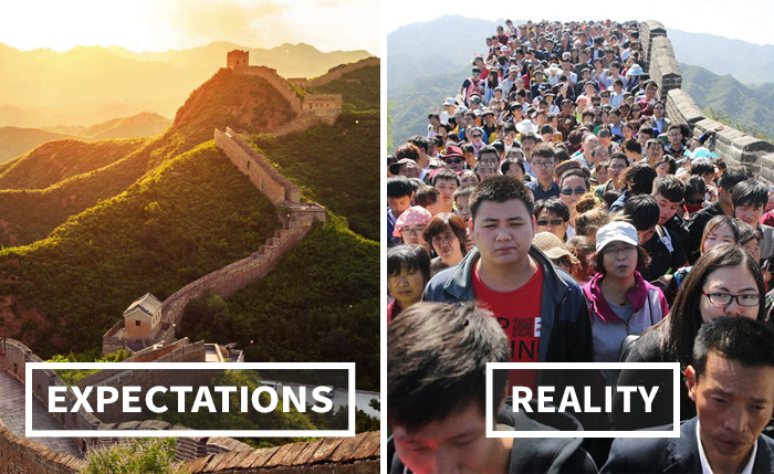 Elképzelés vs. valóság - így néznek ki való életben a híres turista látványosságok (képek)