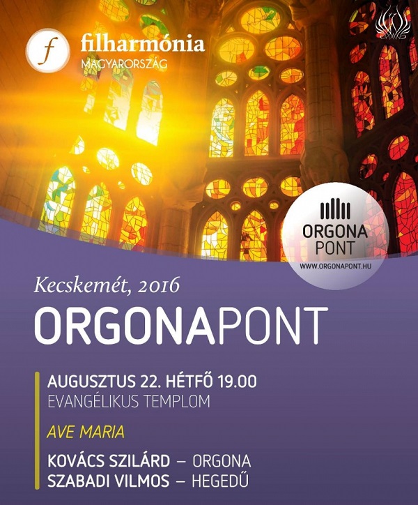 Augusztusban tizenhárom városban tartanak OrgonaPont koncertet