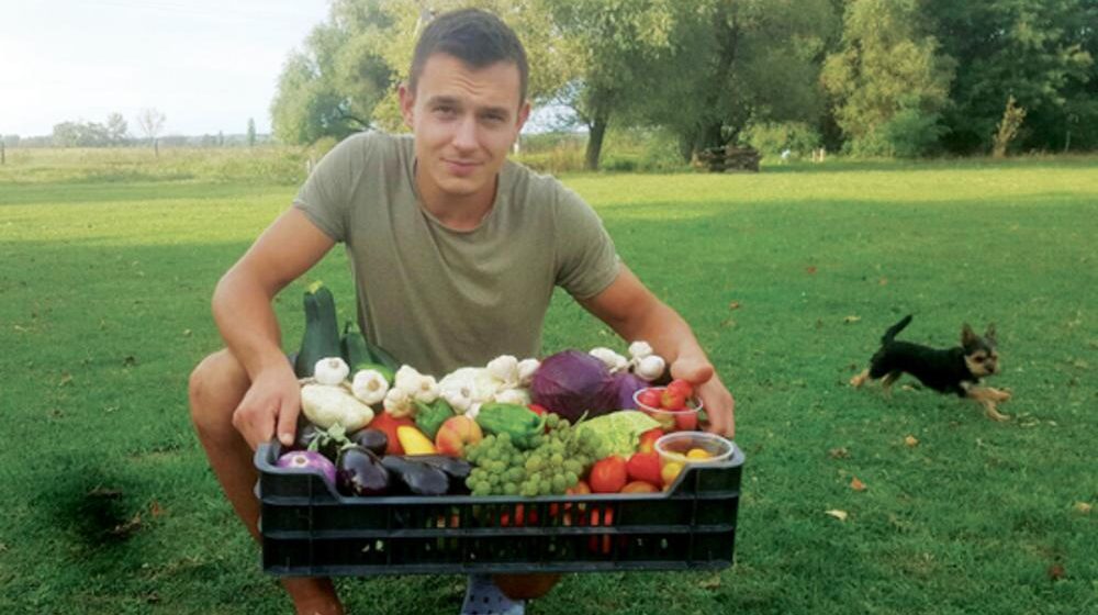 A fiatal gazda 20 családot lát el zöldséggel