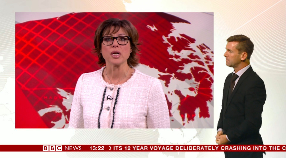 BBC1 news at one presenter Kate Silverton was in tears after a report about a Syrian baby being pulled from the rubble of a bombed building