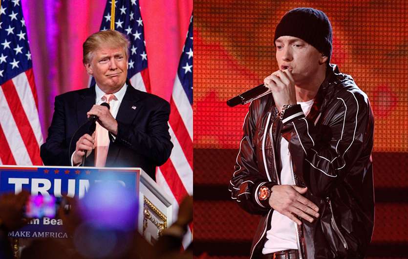 Eminem beszólt Donald Trumpnak és híveinek - videó